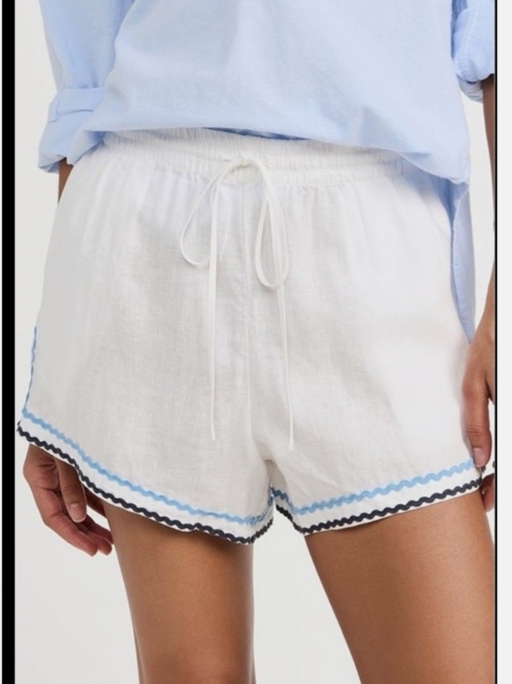 Birds of Paradis by Trovata Dora Short in White with Ric Rac XS NWT